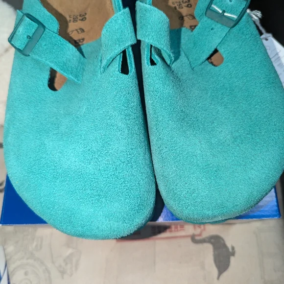 Nwt Birkenstock Boston Color Digital Green - Picture 10 of 11